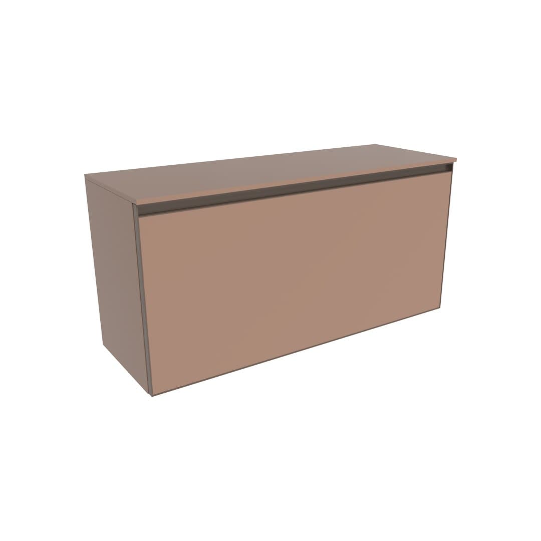 Flaminia CUBIKA 37 – H 50 – Έπιπλο Νιπτήρα – Wall-hung vanity unit 105 cm – 1 συρτάρι + 1 κρυφό – Cipria Matt (CKD892KLC)