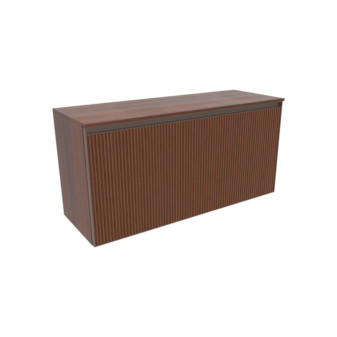 Flaminia CUBIKA 37 – H 50 – Έπιπλο Νιπτήρα – Wall-hung vanity unit 105 cm – 1 συρτάρι + 1 κρυφό – Noce Greca (CKD892LNK)