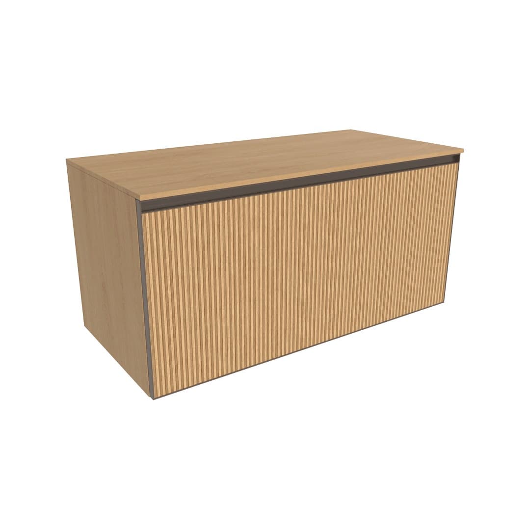 Flaminia CUBIKA 50 – H 50 – Έπιπλο Νιπτήρα – Wall-hung vanity unit 105 cm – 1 συρτάρι + 1 κρυφό – Rovere Naturale Greca (CKD893LLK)