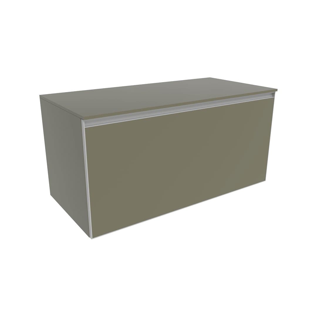 Flaminia CUBIKA 50 – H 50 – Έπιπλο Νιπτήρα – Wall-hung vanity unit 105 cm – 1 συρτάρι + 1 κρυφό – Verde Palude Matt (CKD893LVK)