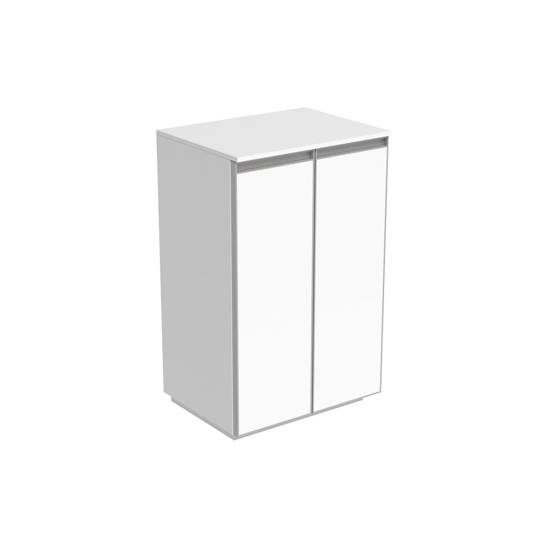 Flaminia CUBIKA 37 – H 78.5 – Έπιπλο Νιπτήρα – Free standing vanity unit (50 cm) – 2 πόρτες – Matt White (CKD903LBK)
