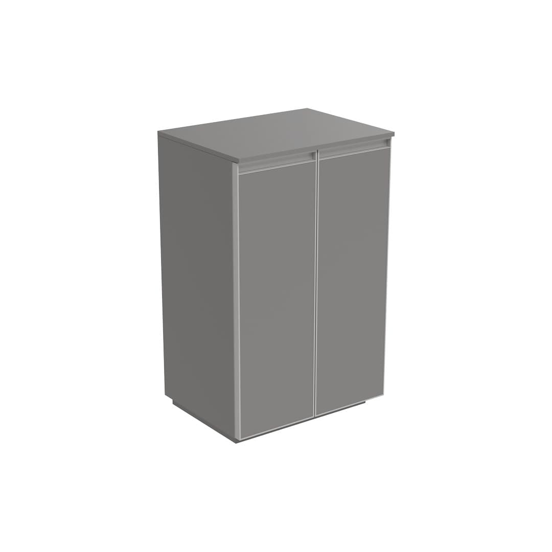 Flaminia CUBIKA 37 – H 78.5 – Έπιπλο Νιπτήρα – Free standing vanity unit (50 cm) – 2 πόρτες – Grey Matt (CKD903LGK)