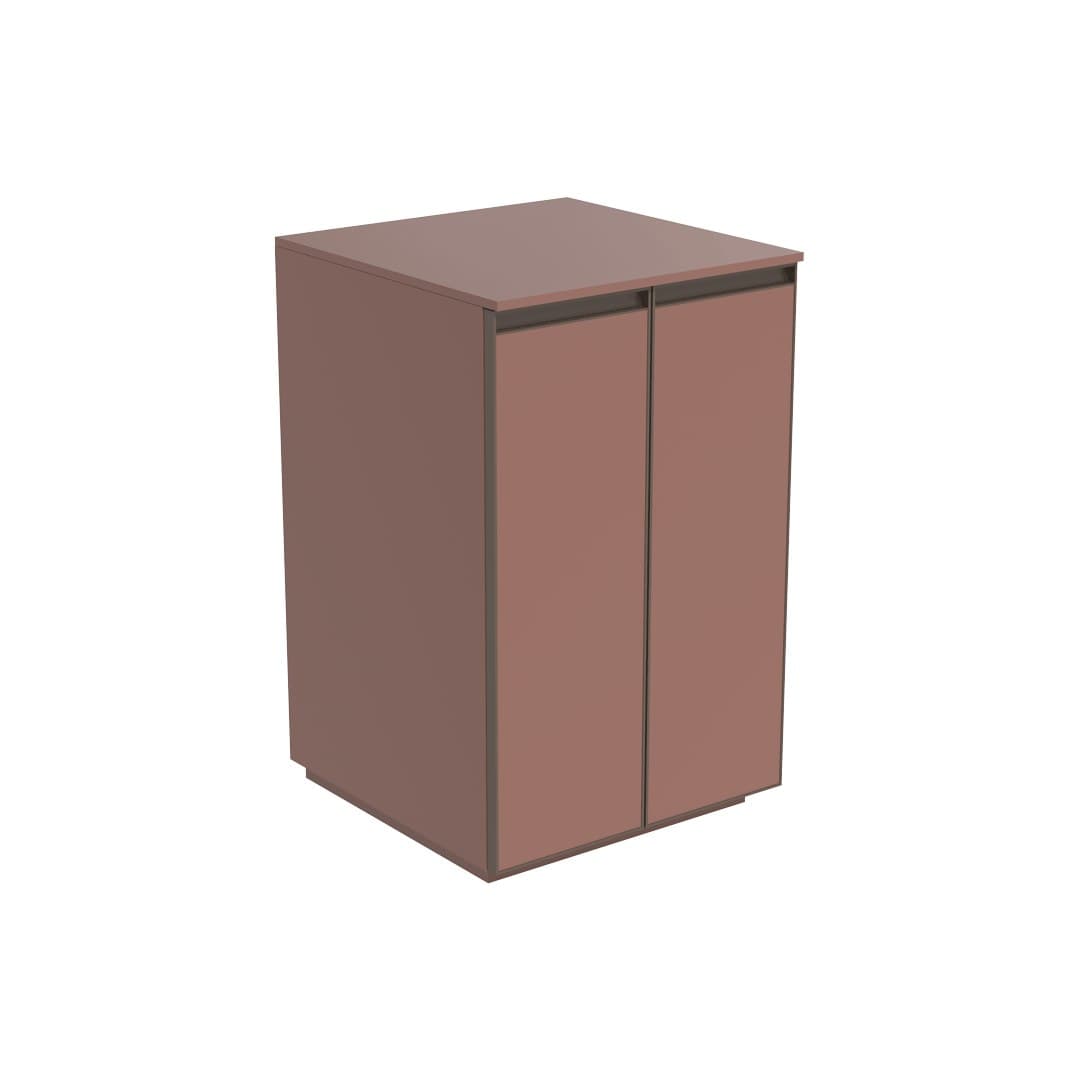 Flaminia CUBIKA 50 – H 78.5 – Έπιπλο Νιπτήρα – Free standing vanity unit (50 cm) – 2 πόρτες – Rosa Vintage Matt (CKD904KLR)