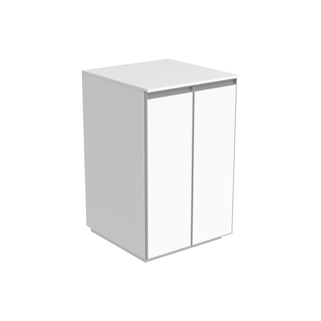Flaminia CUBIKA 50 – H 78.5 – Έπιπλο Νιπτήρα – Free standing vanity unit (50 cm) – 2 πόρτες – Matt White (CKD904LBK)