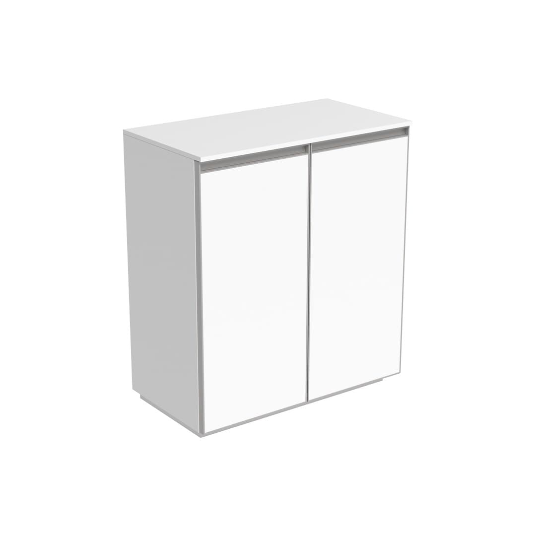 Flaminia CUBIKA 37 – H 78.5 – Έπιπλο Νιπτήρα – Free standing vanity unit (70 cm) – Matt White (CKD909LBK)