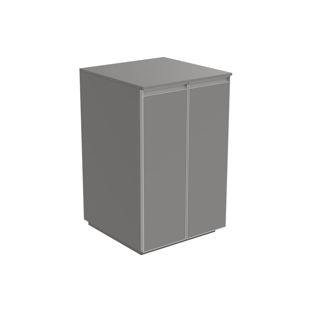 Flaminia CUBIKA 50 – H 78.5 – Έπιπλο Νιπτήρα – Free standing vanity unit (50 cm) – 2 πόρτες – Grey Matt (CKD90LGK)