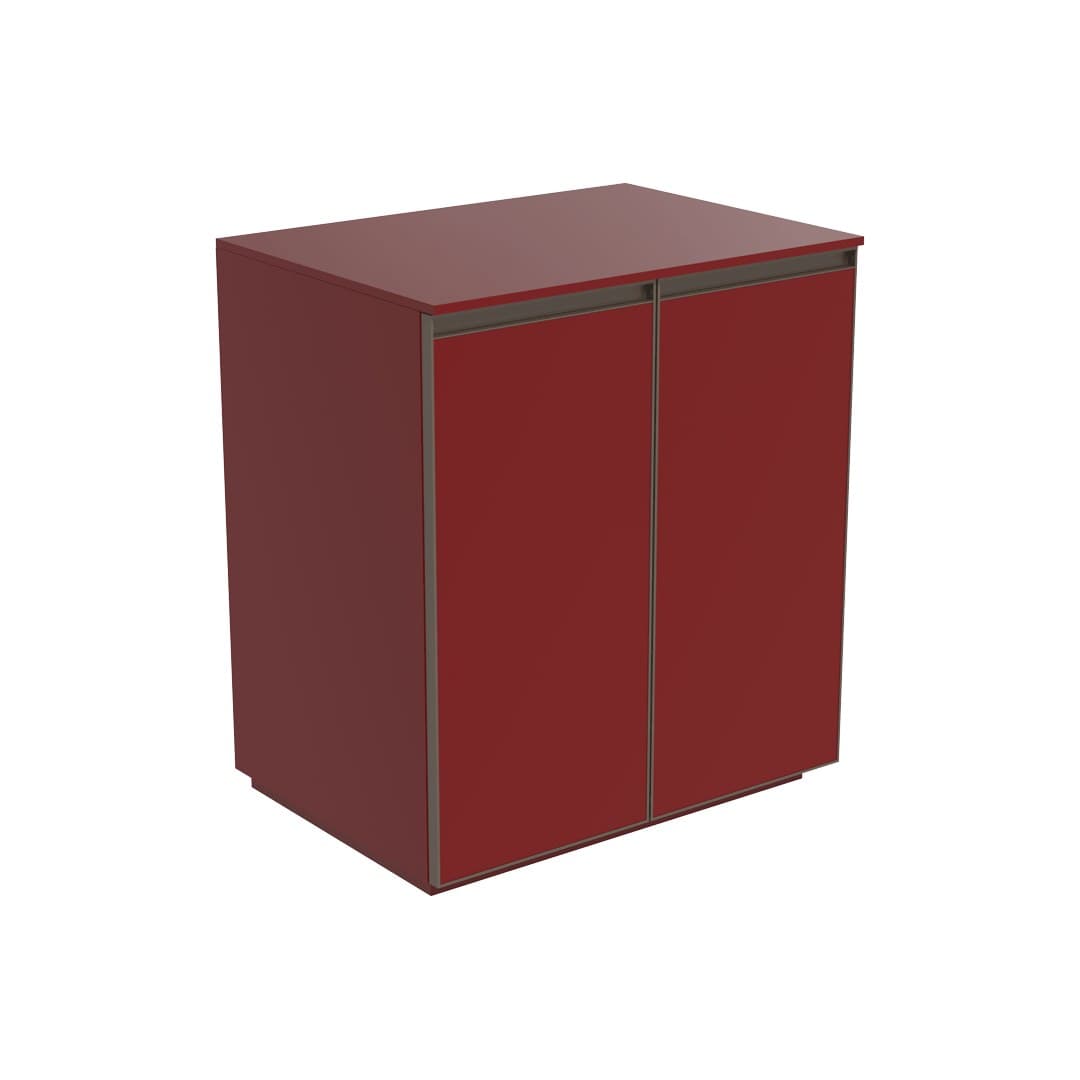 Flaminia CUBIKA 50 – H 78.5 – Έπιπλο Νιπτήρα – Free standing vanity unit (70 cm) – Bordeaux Matt (CKD910LRK)