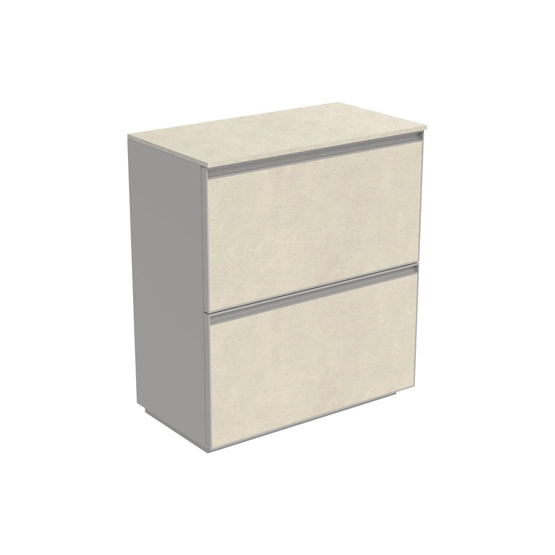 Flaminia CUBIKA 37 – H 78.5 – Έπιπλο Νιπτήρα – Free standing vanity unit 70 cm – Fokos Sale Gres (CKD912GSK)