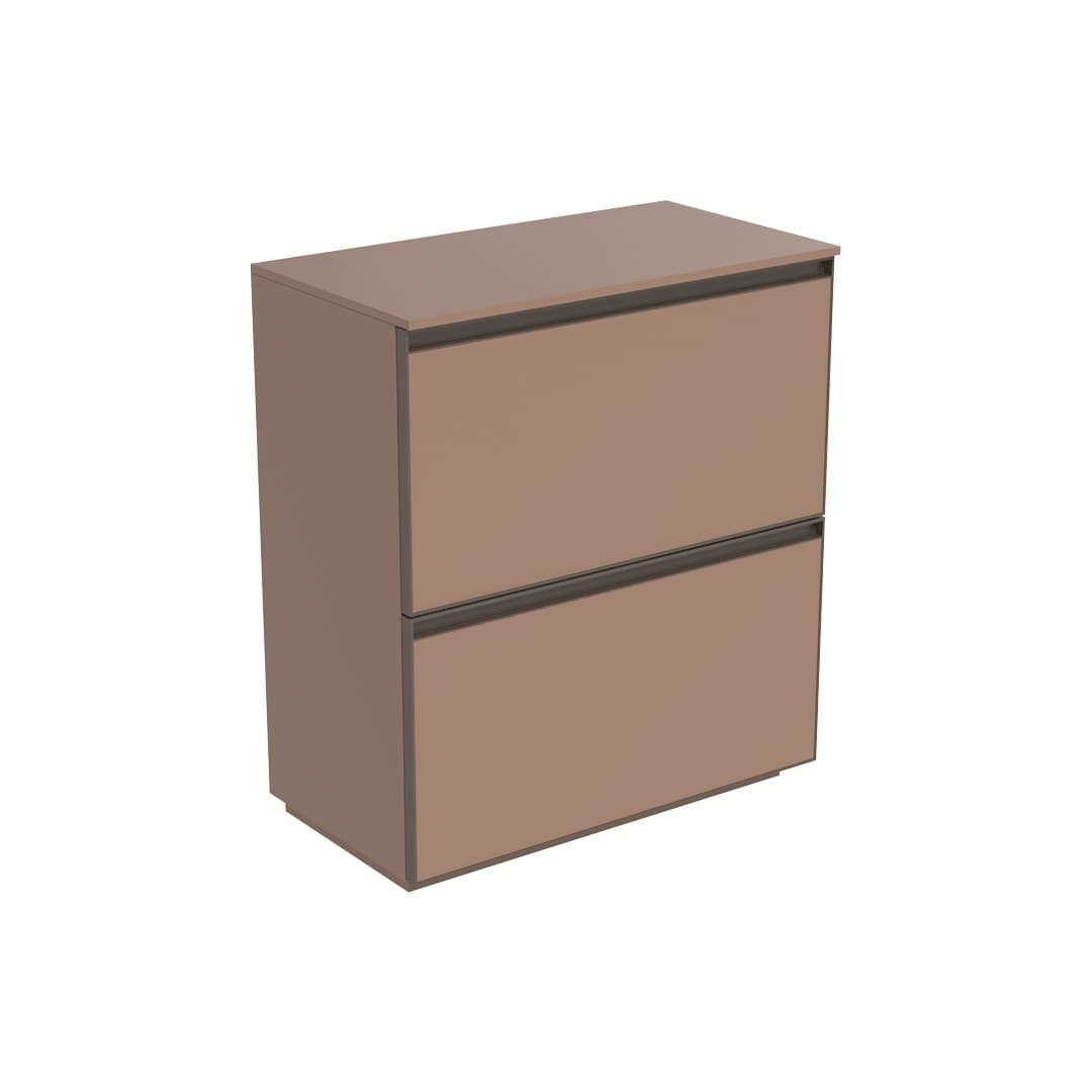Flaminia CUBIKA 37 – H 78.5 – Έπιπλο Νιπτήρα – Free standing vanity unit 70 cm – Cipria Matt (CKD912KLC)