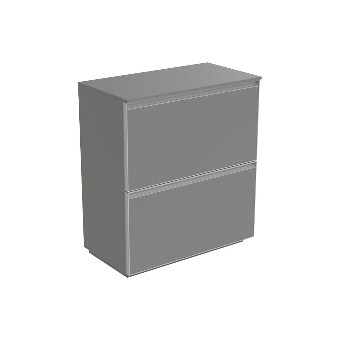 Flaminia CUBIKA 37 – H 78.5 – Έπιπλο Νιπτήρα – Free standing vanity unit 70 cm – Grey Matt (CKD912LGK)