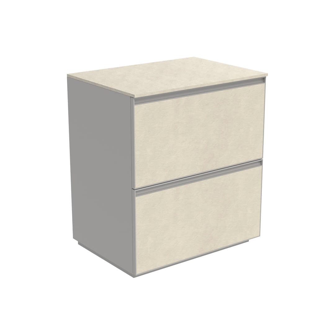 Flaminia CUBIKA 50 – H 78.5 – Έπιπλο Νιπτήρα – Free standing vanity unit 70 cm – Fokos Sale Gres (CKD913GSK)