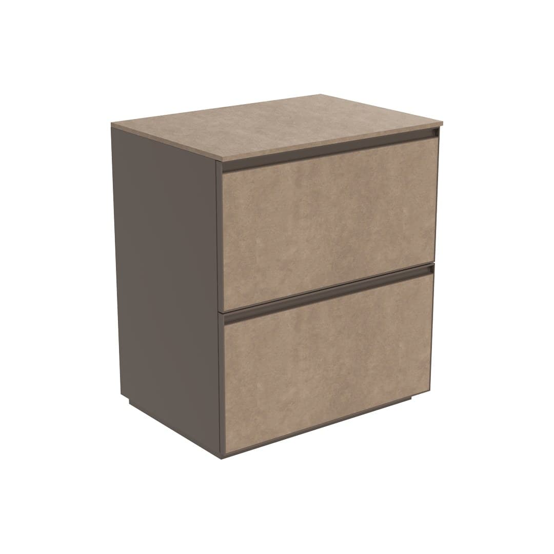 Flaminia CUBIKA 50 – H 78.5 – Έπιπλο Νιπτήρα – Free standing vanity unit 70 cm – Fokos Terra Gres (CKD913GTK)