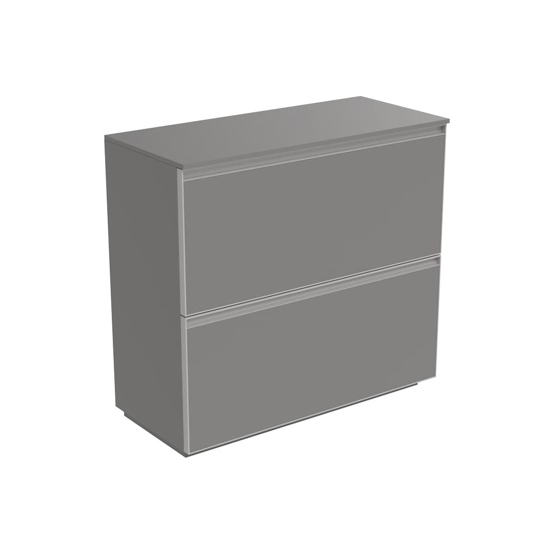 Flaminia CUBIKA 37 – H 78.5 – Έπιπλο Νιπτήρα – Free standing vanity unit 85 cm – Grey Matt (CKD918LGK)