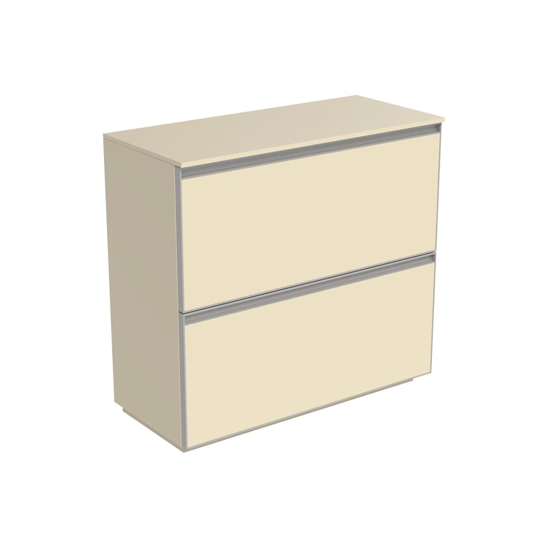 Flaminia CUBIKA 37 – H 78.5 – Έπιπλο Νιπτήρα – Free standing vanity unit 85 cm – Juta Matt (CKD918LJK)
