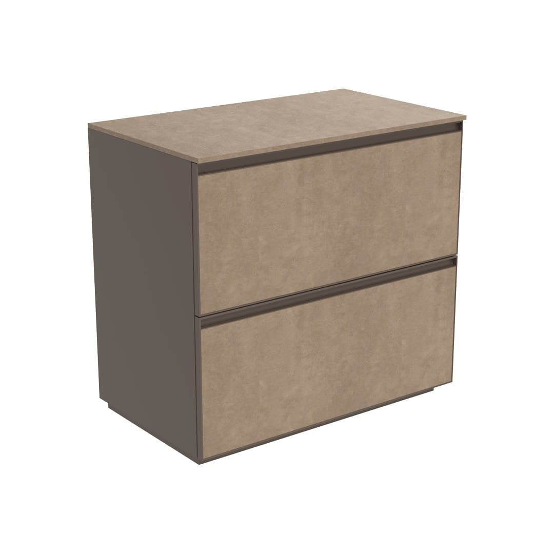 Flaminia CUBIKA 50 – H 78.5 – Έπιπλο Νιπτήρα – Free standing vanity unit 85 cm – Fokos Terra Gres (CKD919GTK)