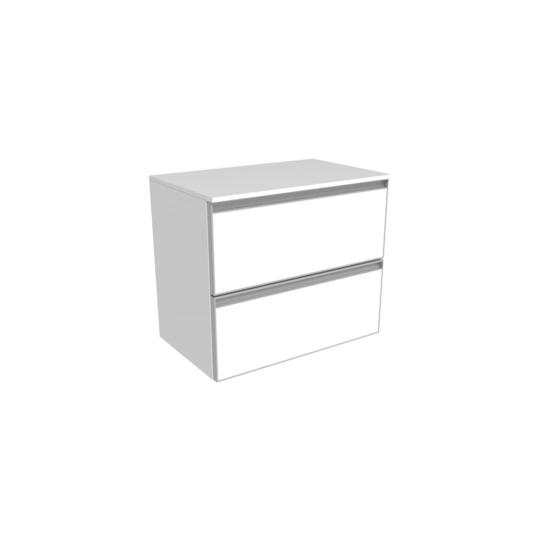 Flaminia CUBIKA 37 – H 50 – Έπιπλο Νιπτήρα – Wall-hung vanity unit 60 cm – 2 συρτάρια – Matt White (CKD938LBK)
