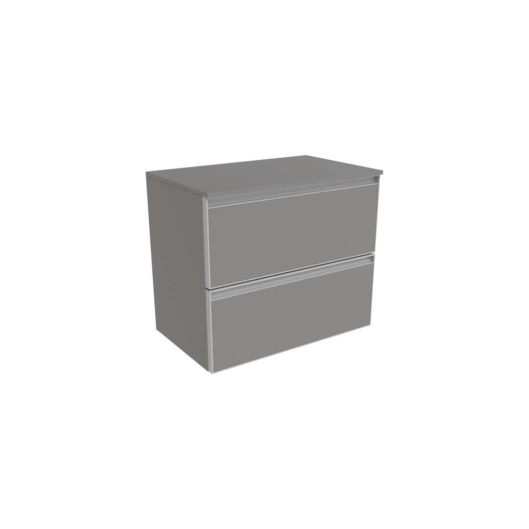 Flaminia CUBIKA 37 – H 50 – Έπιπλο Νιπτήρα – Wall-hung vanity unit 60 cm – 2 συρτάρια – Grey Matt (CKD938LGK)