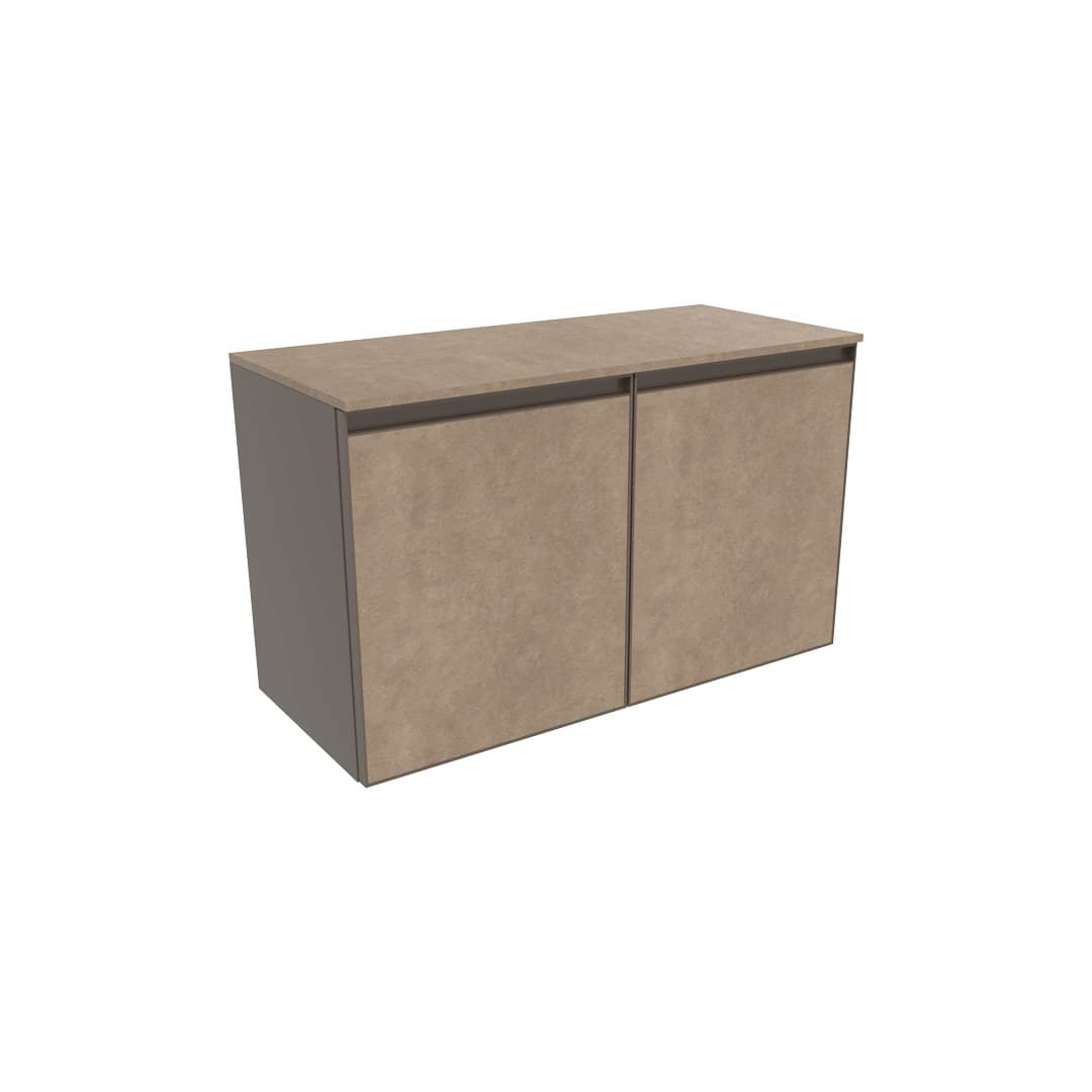 Flaminia CUBIKA 37 – H 50 – Έπιπλο Νιπτήρα – Wall-hung vanity unit 85 cm – 2 πόρτες – Fokos Terra Gres (CKD940GTK)