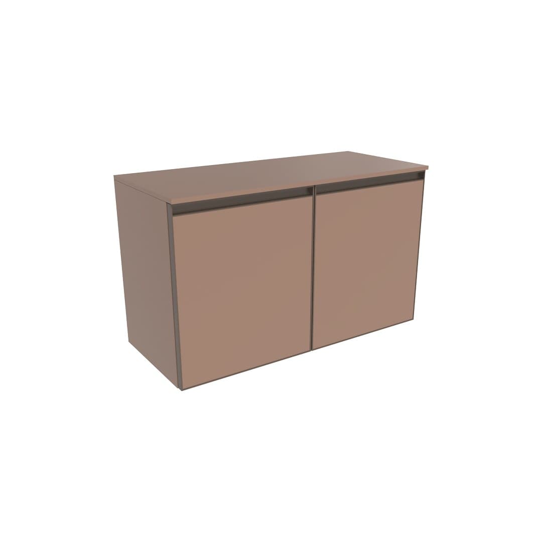 Flaminia CUBIKA 37 – H 50 – Έπιπλο Νιπτήρα – Wall-hung vanity unit 85 cm – 2 πόρτες – Cipria Matt (CKD940KLC)