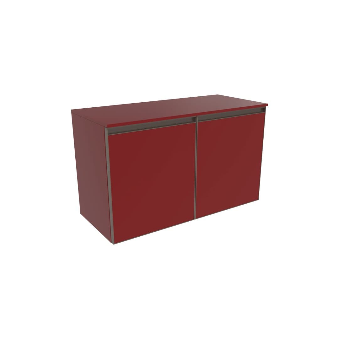 Flaminia CUBIKA 37 – H 50 – Έπιπλο Νιπτήρα – Wall-hung vanity unit 85 cm – 2 πόρτες – Bordeaux Matt (CKD940LRK)