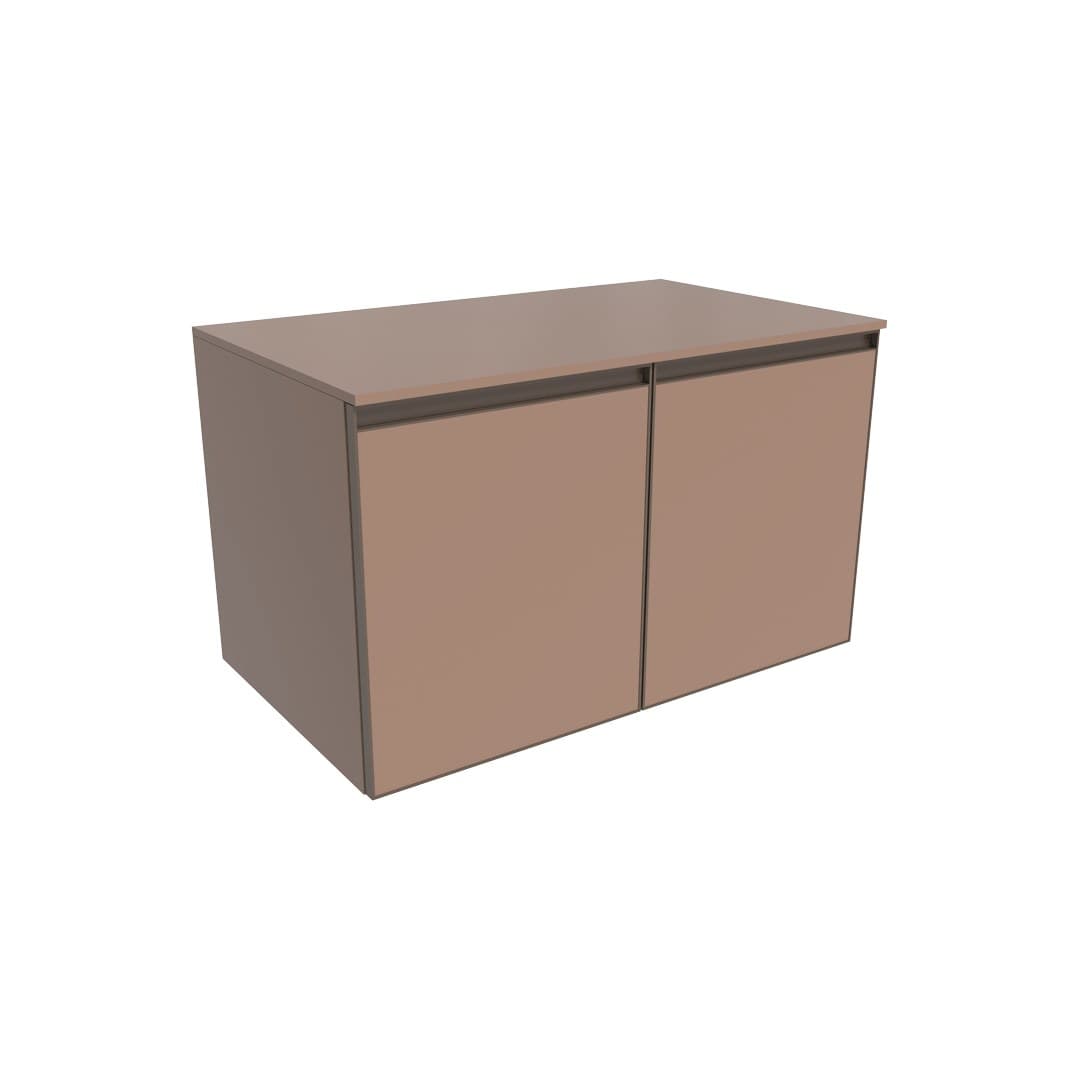 Flaminia CUBIKA 50 – H 50 – Έπιπλο Νιπτήρα – Wall-hung vanity unit 85 cm – 2 πόρτες – Cipria Matt (CKD941KLC)