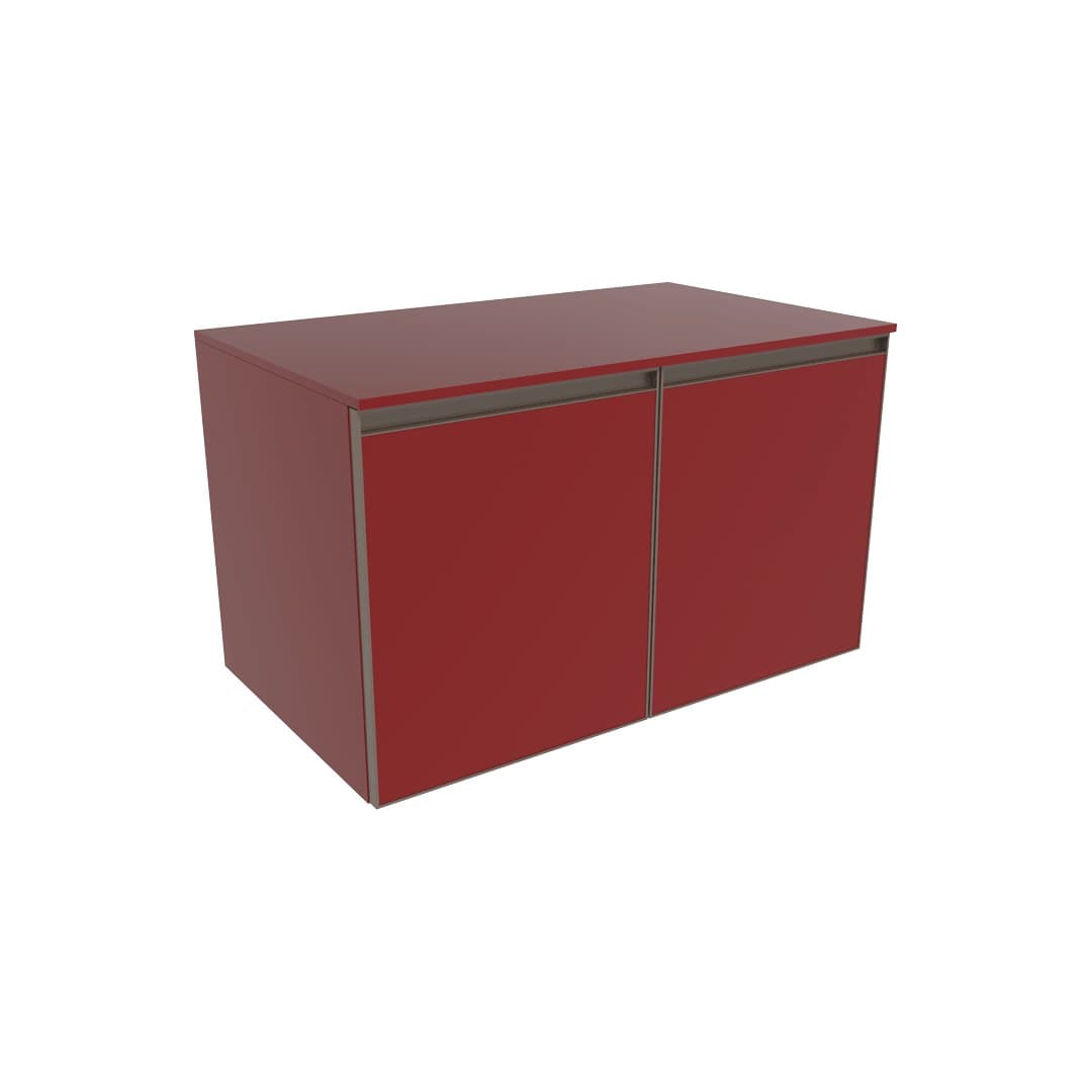 Flaminia CUBIKA 50 – H 50 – Έπιπλο Νιπτήρα – Wall-hung vanity unit 85 cm – 2 πόρτες – Bordeaux Matt (CKD941LRK)