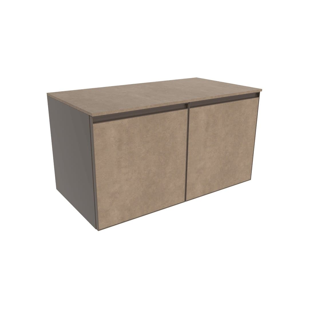 Flaminia CUBIKA 50 – H 50 – Έπιπλο Νιπτήρα – Wall-hung vanity unit 95 cm – 2 πόρτες – Fokos Terra Gres (CKD943GTK)