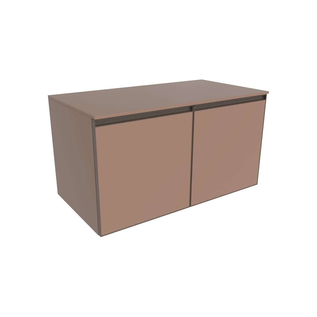 Flaminia CUBIKA 50 – H 50 – Έπιπλο Νιπτήρα – Wall-hung vanity unit 95 cm – 2 πόρτες – Cipria Matt (CKD943KLC)