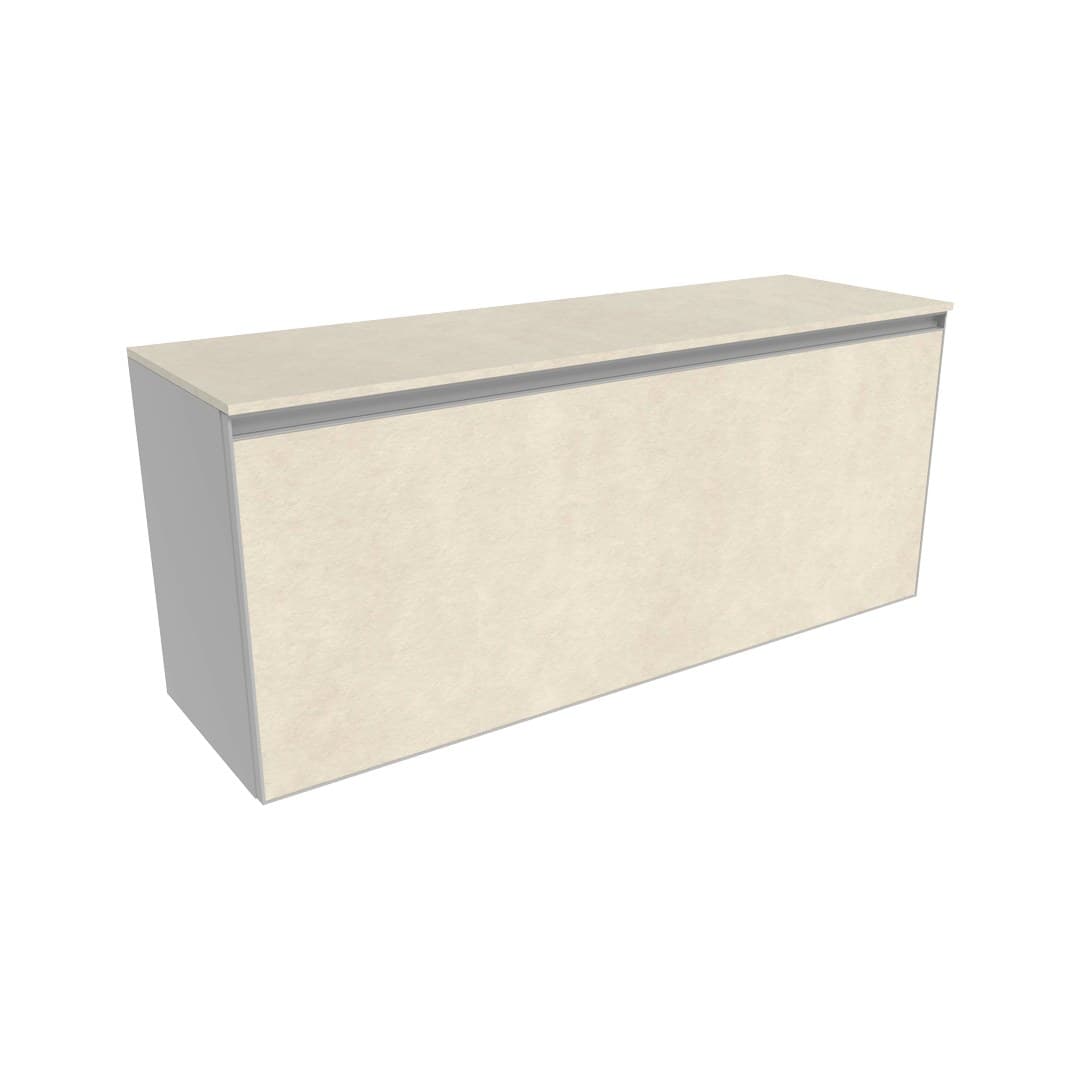 Flaminia CUBIKA 37 – H 50 – Έπιπλο Νιπτήρα – Wall-hung vanity unit 120 cm – 1 συρτάρι – Fokos Sale Gres (CKD944GSK)