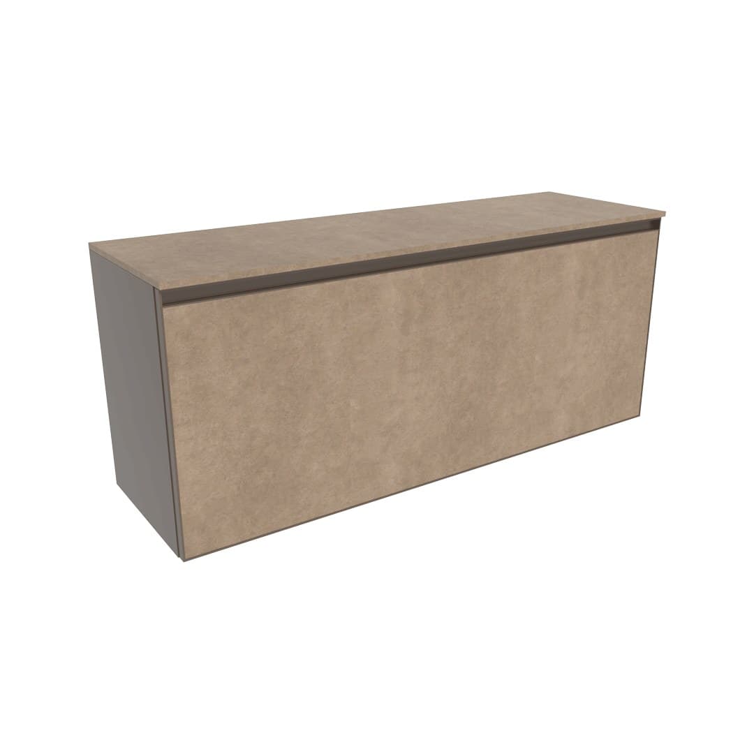Flaminia CUBIKA 37 – H 50 – Έπιπλο Νιπτήρα – Wall-hung vanity unit 120 cm – 1 συρτάρι – Fokos Terra Gres (CKD944GTK)