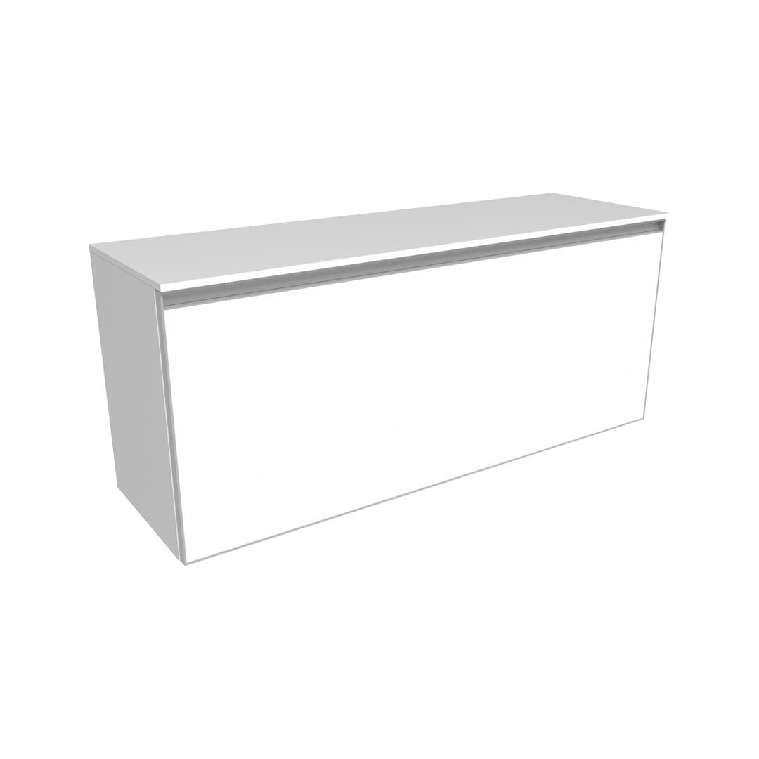 Flaminia CUBIKA 37 – H 50 – Έπιπλο Νιπτήρα – Wall-hung vanity unit 120 cm – 1 συρτάρι – Matt White (CKD944LBK)