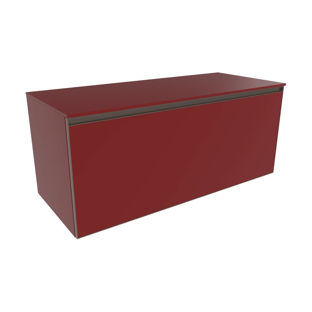 Flaminia CUBIKA 50 – H 50 – Ντουλάπι Μπάνιου – Wall-hung unit 120 cm – Bordeaux Matt (CKDE08LRK)