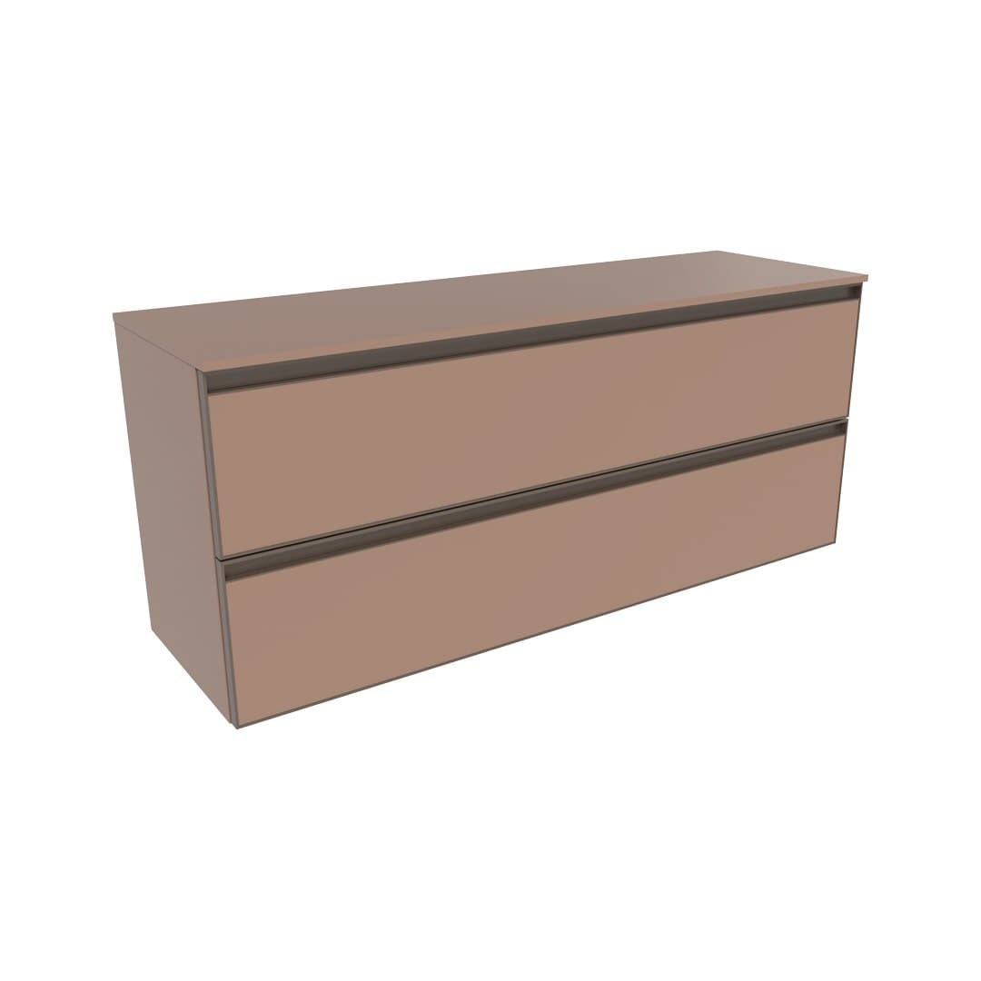 Flaminia CUBIKA 37 – H 50 – Ντουλάπι Μπάνιου – Wall-hung unit cm 120 – Cipria Matt (CKDE10KLC)