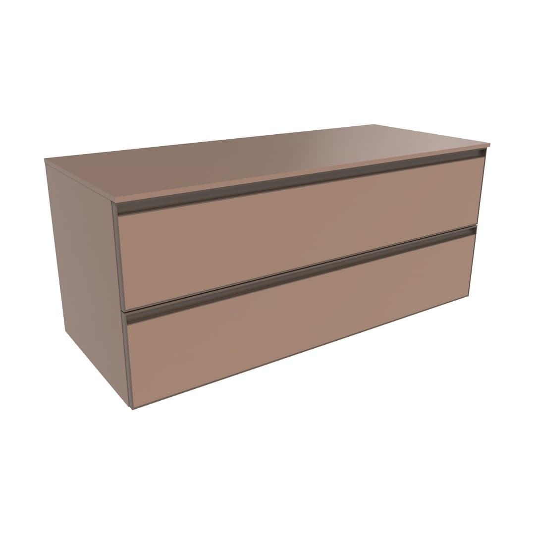 Flaminia CUBIKA 50 – H 50 – Ντουλάπι Μπάνιου – Wall-hung unit cm 120 – Cipria Matt (CKDE11KLC)