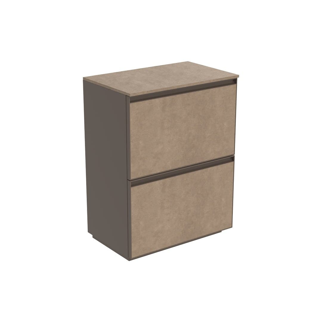 Flaminia CUBIKA 37 – H 78.5 – Έπιπλο Νιπτήρα – Free standing vanity unit 60 cm – Fokos Terra Gres (CKDI01GTK)
