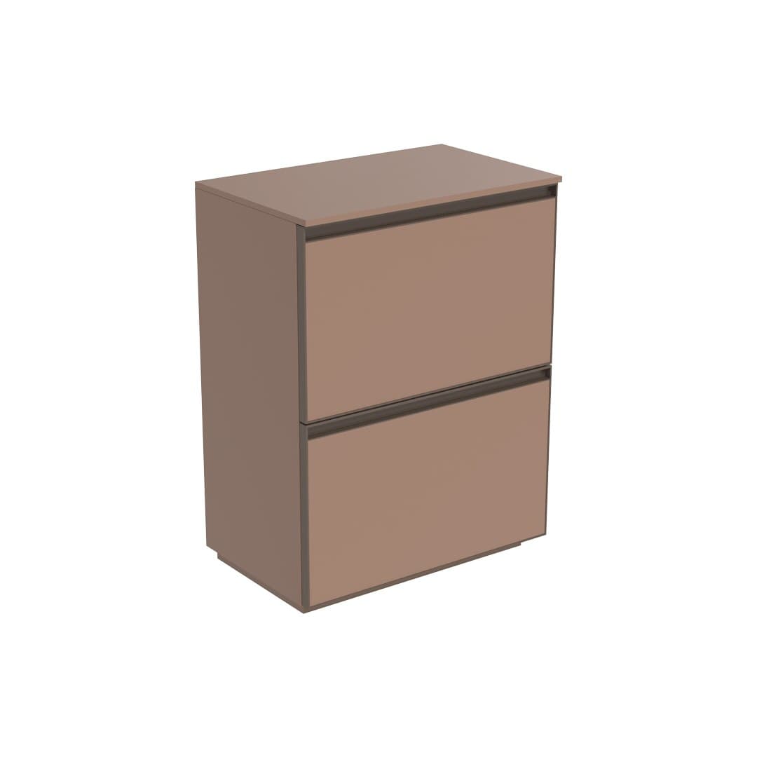 Flaminia CUBIKA 37 – H 78.5 – Έπιπλο Νιπτήρα – Free standing vanity unit 60 cm – Cipria Matt (CKDI01KLC)