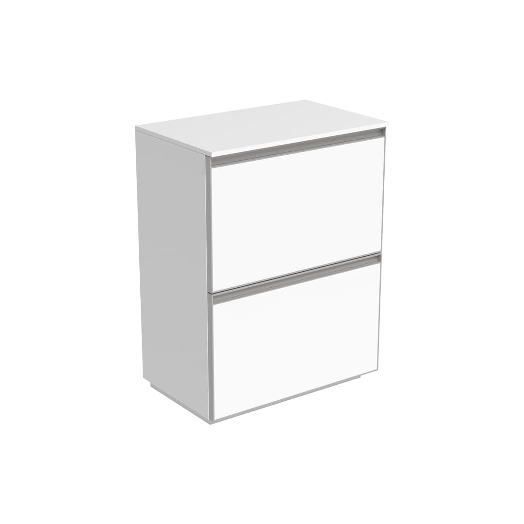 Flaminia CUBIKA 37 – H 78.5 – Έπιπλο Νιπτήρα – Free standing vanity unit 60 cm – Matt White (CKDI01LBK)