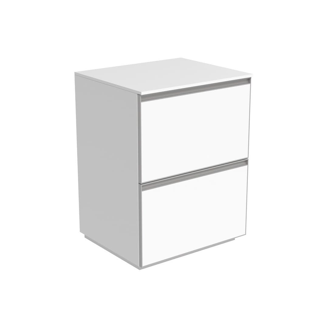 Flaminia CUBIKA 50 – H 78.5 – Έπιπλο Νιπτήρα – Free standing vanity unit 60 cm – Matt White (CKDI02LBK)