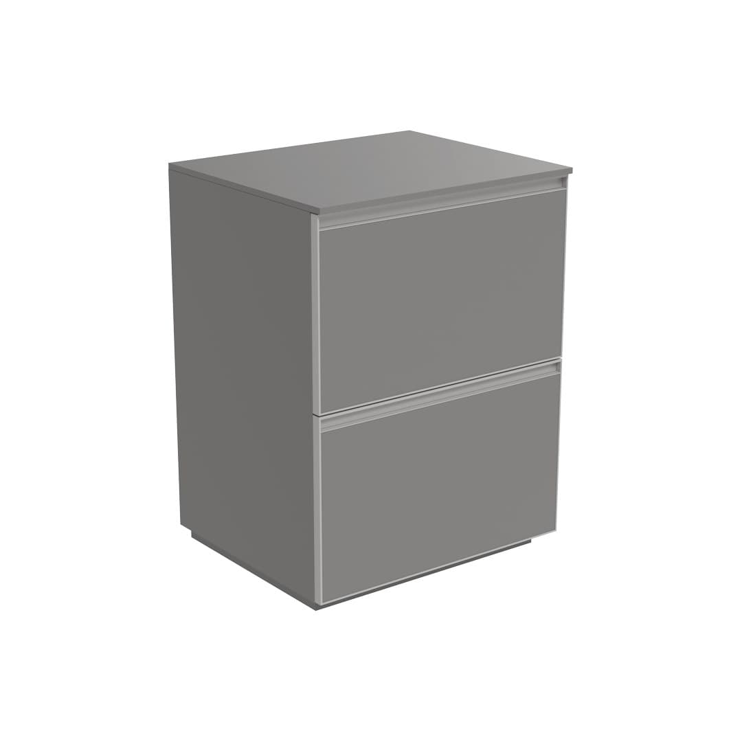 Flaminia CUBIKA 50 – H 78.5 – Έπιπλο Νιπτήρα – Free standing vanity unit 60 cm – Grey Matt (CKDI02LGK)