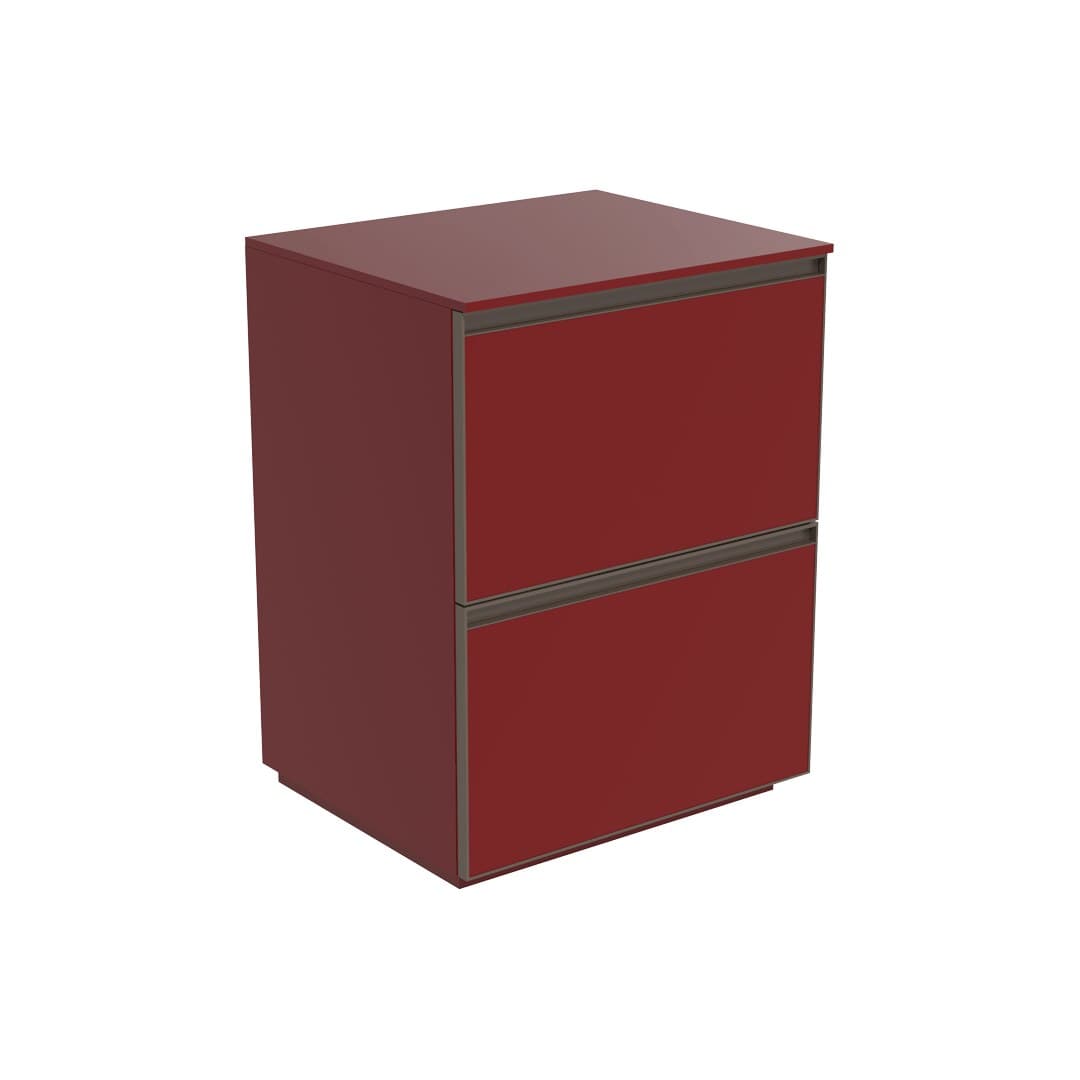 Flaminia CUBIKA 50 – H 78.5 – Έπιπλο Νιπτήρα – Free standing vanity unit 60 cm – Bordeaux Matt (CKDI02LRK)