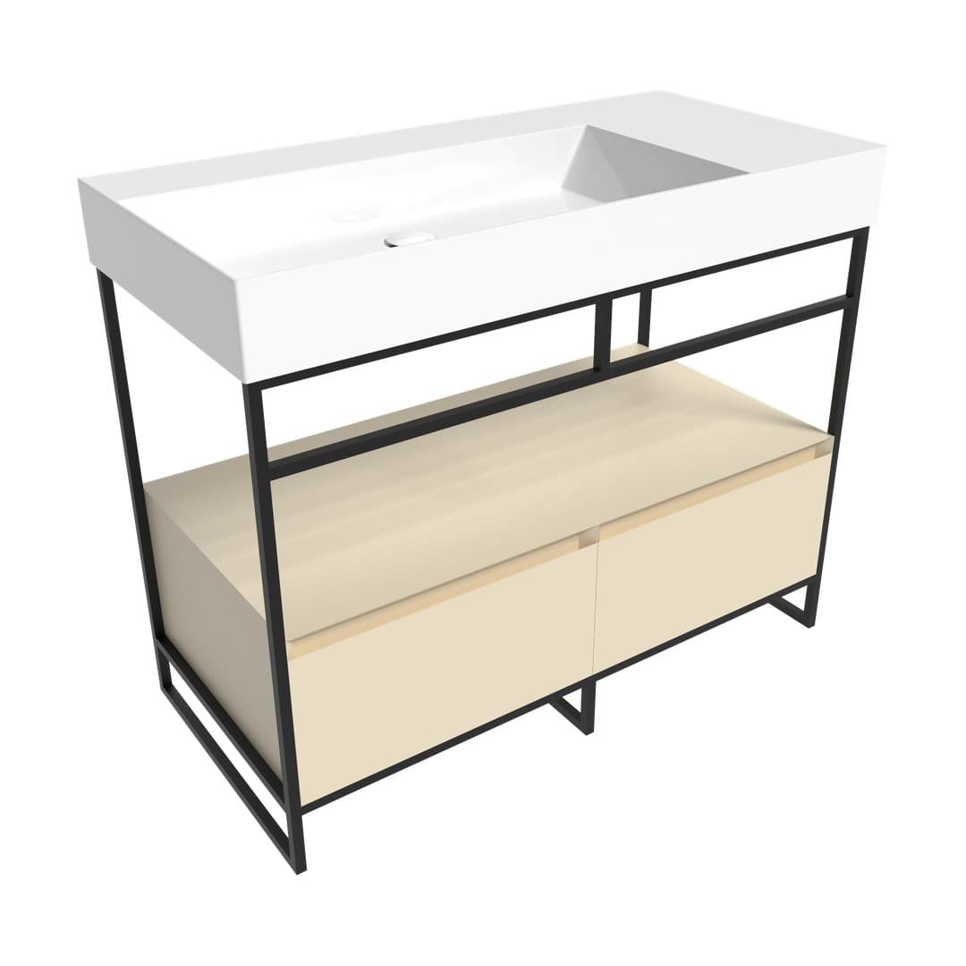 Flaminia DENVER – Βάση Νιπτήρα – Furniture suitable for Applight 10551 – Juta Matt (DV105SLJK)