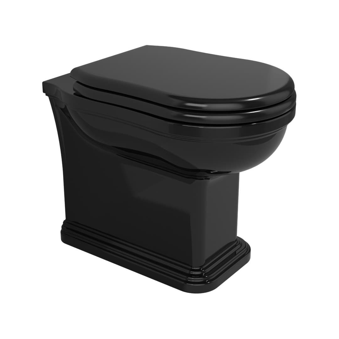 Flaminia EFI PLUS – Λεκάνη Δαπέδου – Black Glossy (EF117RNER)