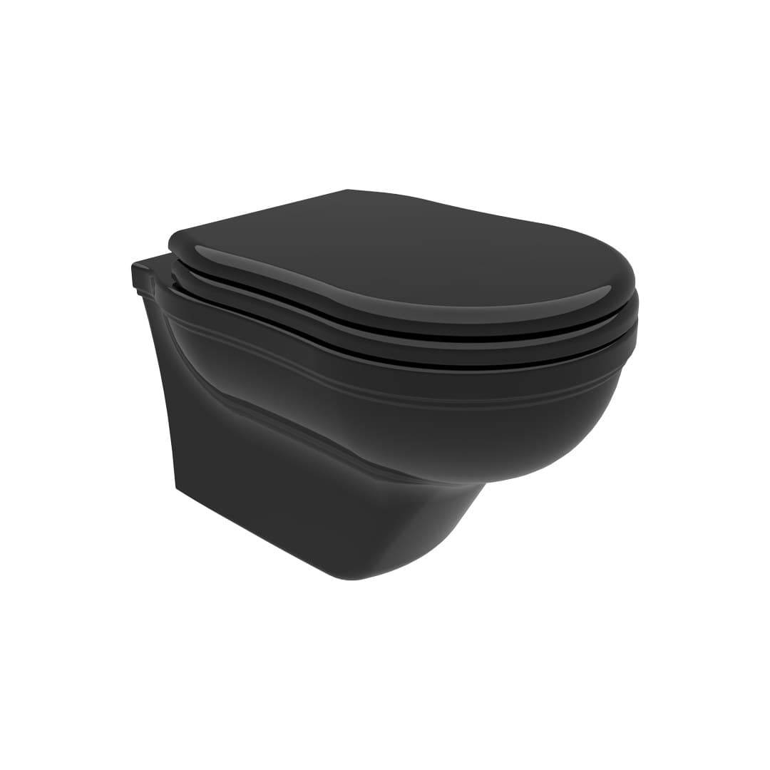 Flaminia EFI – Λεκάνη Κρεμαστή – Black Glossy (EF118NER)