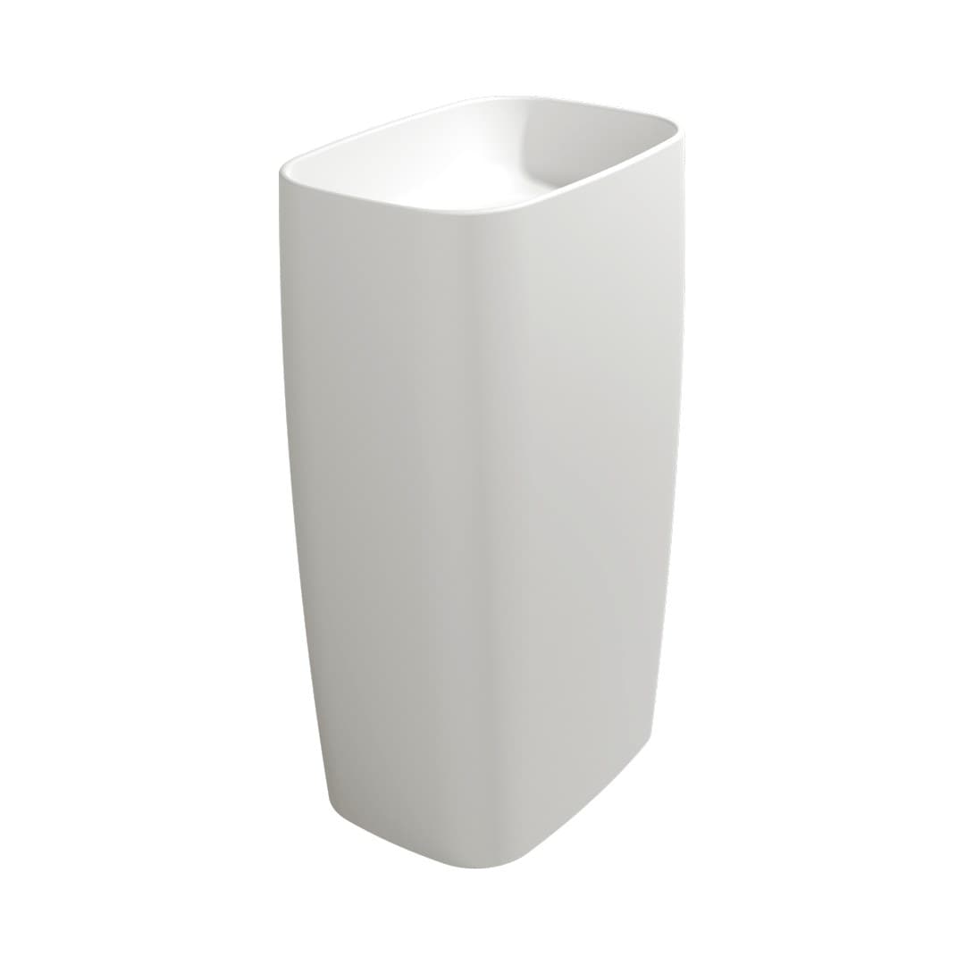 Flaminia MONOFLAG – Νιπτήρας Επιδαπέδιος – Freestanding column-basin – floor drain – Latte Matt (FG52CLAT)