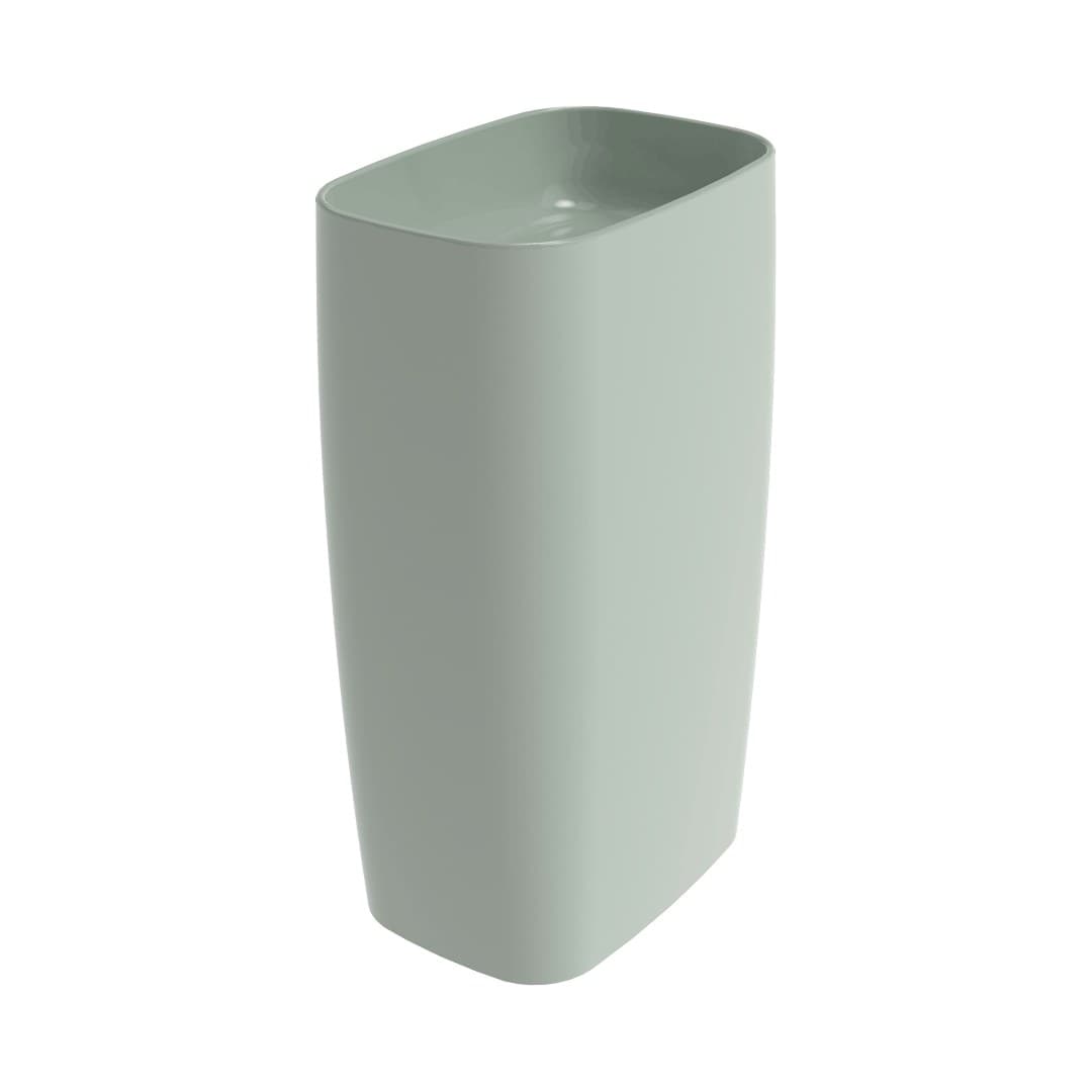 Flaminia MONOFLAG – Νιπτήρας Επιδαπέδιος – Column basin – wall drain – Verde Giada Glossy (FG52PVG)