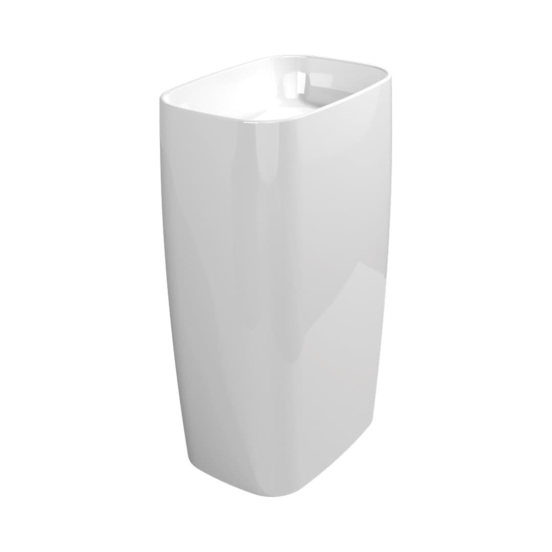 Flaminia MONOFLAG – Νιπτήρας Επιδαπέδιος – Column basin – wall drain – White Glossy (FG52P)