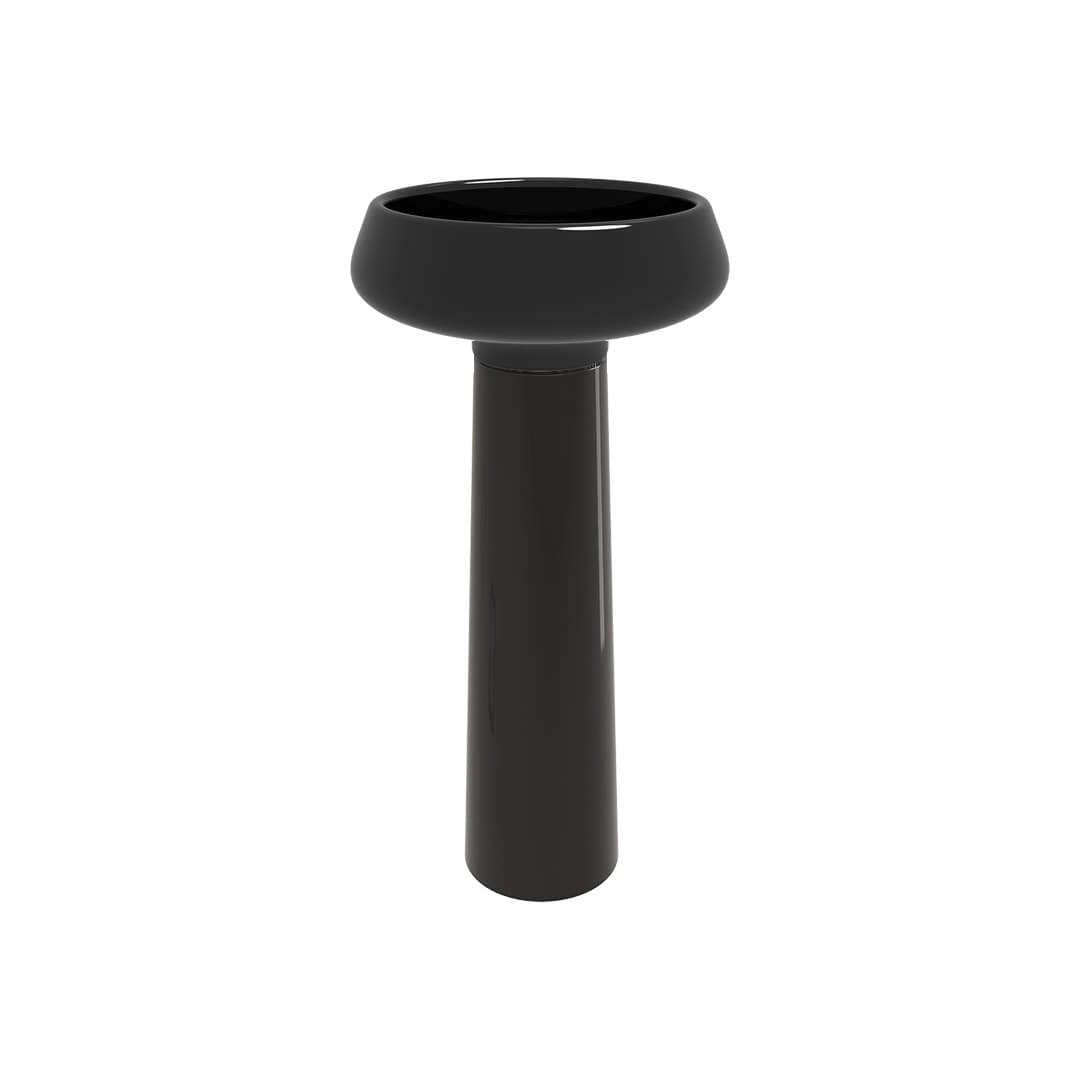 Flaminia HASU – Κολόνα Νιπτήρα – Black Glossy (HSCOLNER)