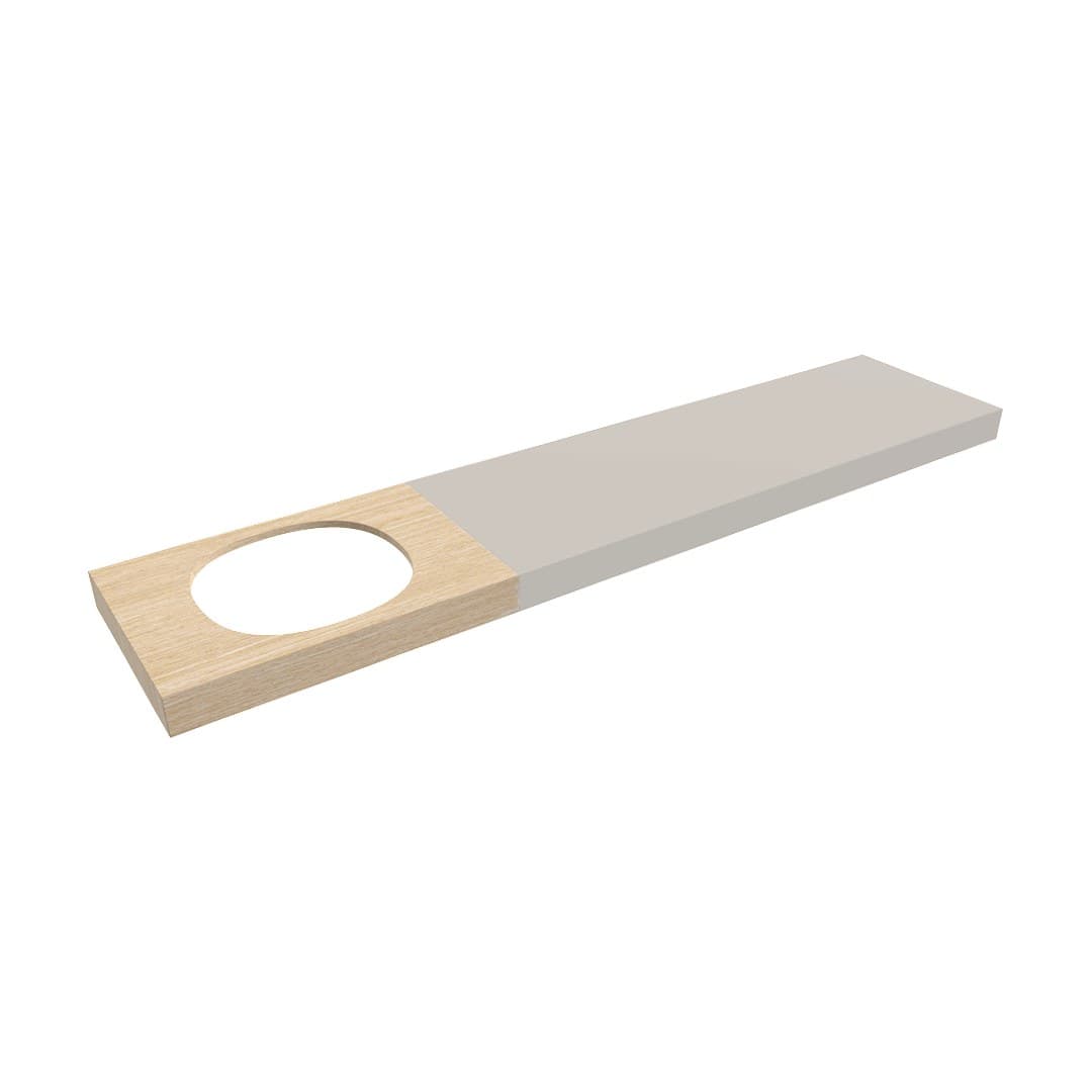 Flaminia IO – Πάγκος Νιπτήρα – Wooden shelf 80 to 150 cm suitable for IO60 basin – Rovere Sbiancato (IO60M2SB)
