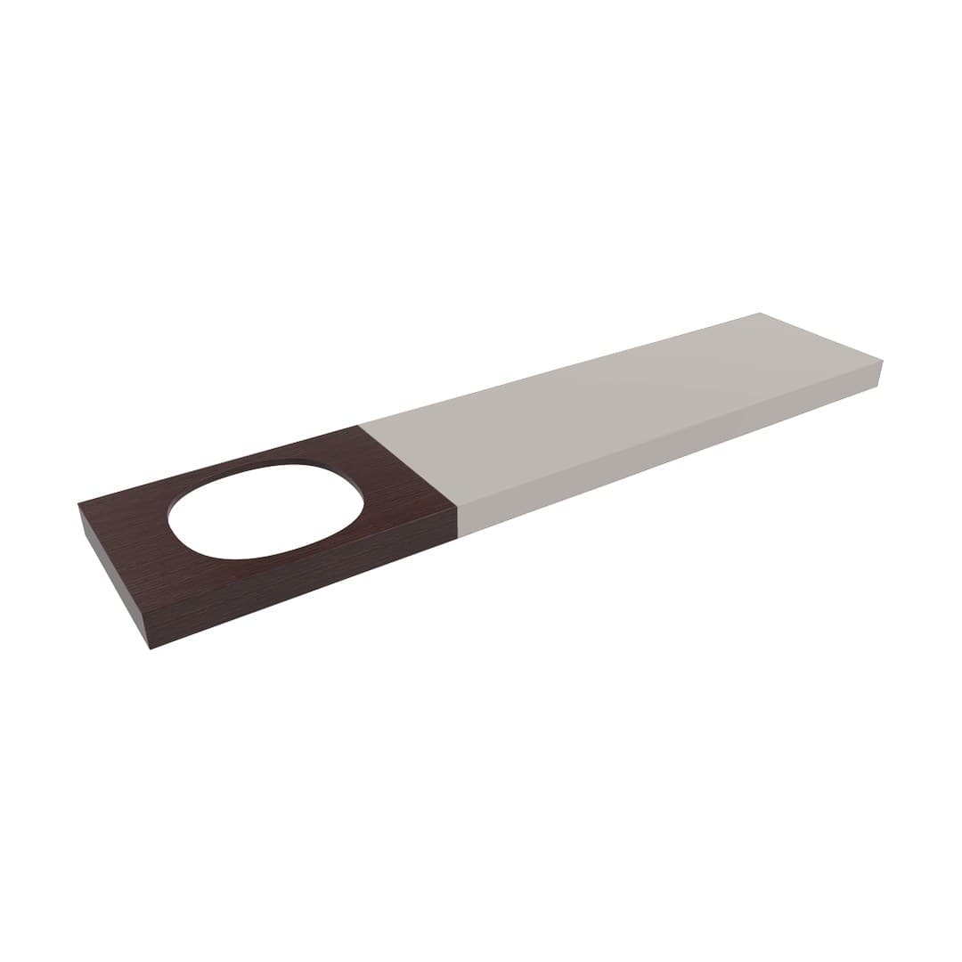Flaminia IO – Πάγκος Νιπτήρα – Wooden shelf 150 to 200 cm suitable for IO60 basin – Rovere Moro (IO60M3RM)
