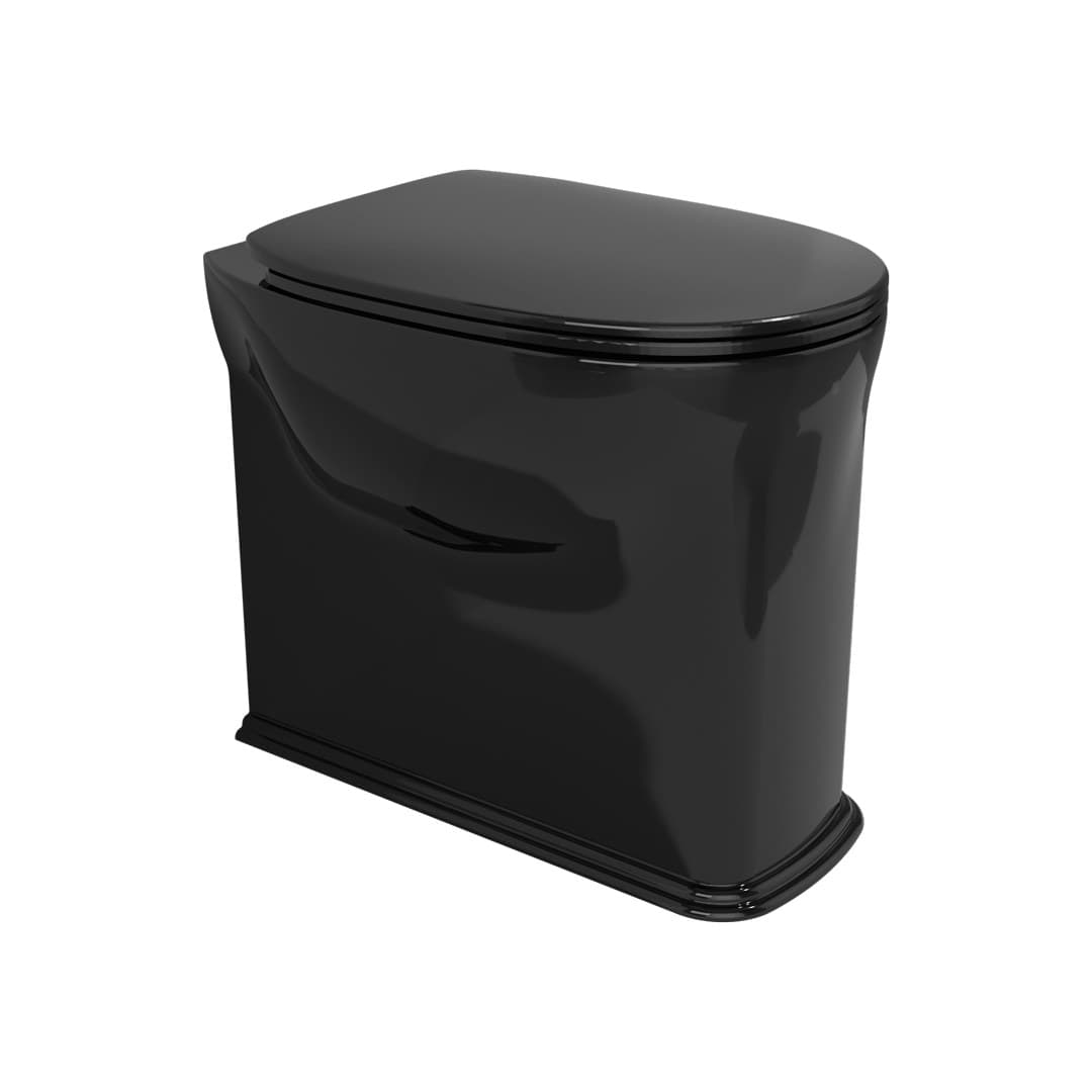 Flaminia MADRE PLUS goclean – Λεκάνη Δαπέδου – Black Glossy (MA117RGNER)
